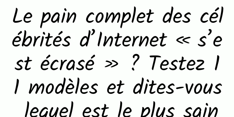 Le pain complet des célébrités d’Internet « s’est écrasé » ? Testez 11 modèles et dites-vous lequel est le plus sain