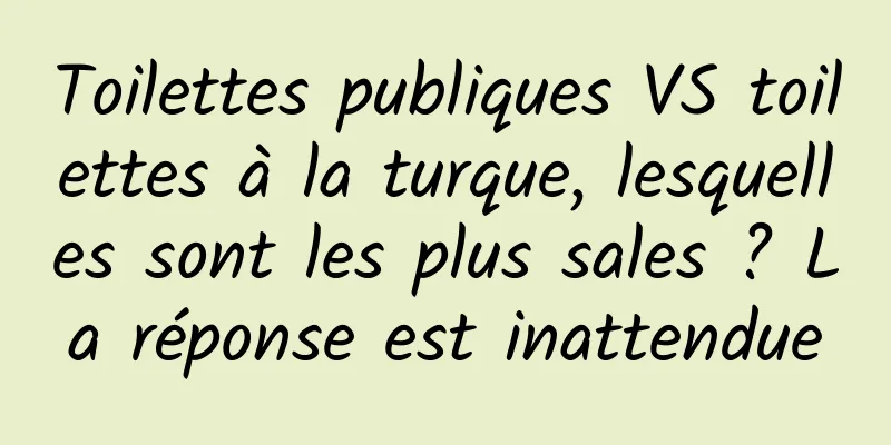 Toilettes publiques VS toilettes à la turque, lesquelles sont les plus sales ? La réponse est inattendue