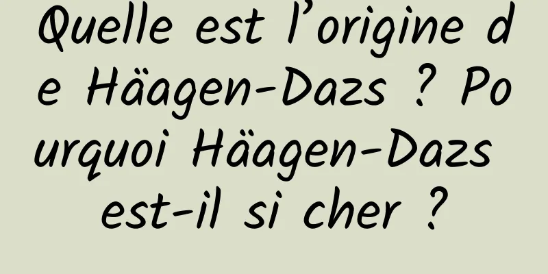 Quelle est l’origine de Häagen-Dazs ? Pourquoi Häagen-Dazs est-il si cher ?
