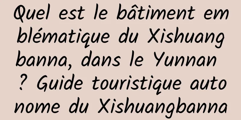 Quel est le bâtiment emblématique du Xishuangbanna, dans le Yunnan ? Guide touristique autonome du Xishuangbanna