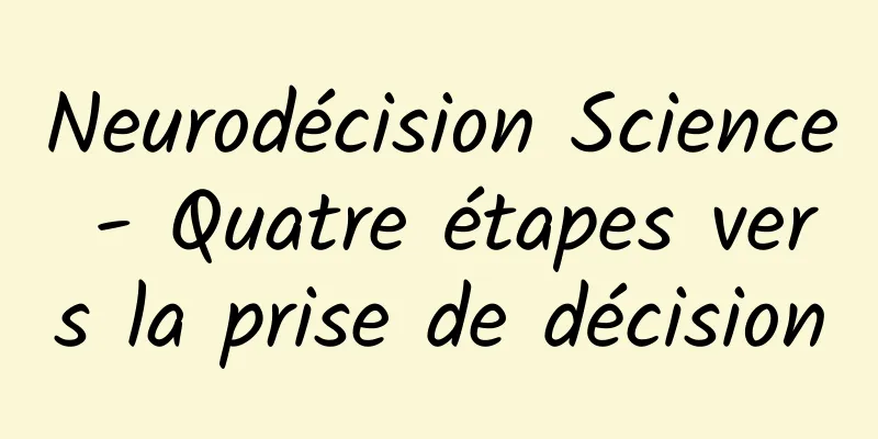 Neurodécision Science - Quatre étapes vers la prise de décision