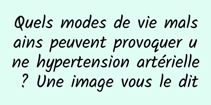 Quels modes de vie malsains peuvent provoquer une hypertension artérielle ? Une image vous le dit