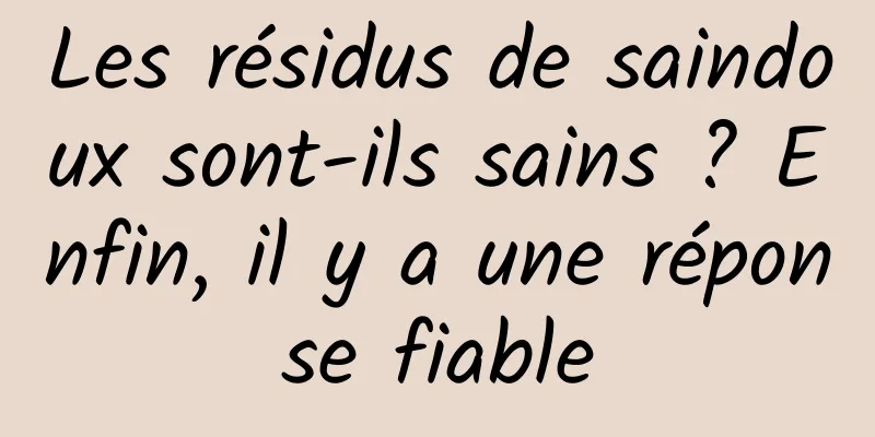 Les résidus de saindoux sont-ils sains ? Enfin, il y a une réponse fiable