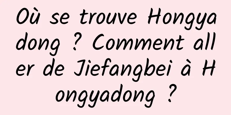 Où se trouve Hongyadong ? Comment aller de Jiefangbei à Hongyadong ?