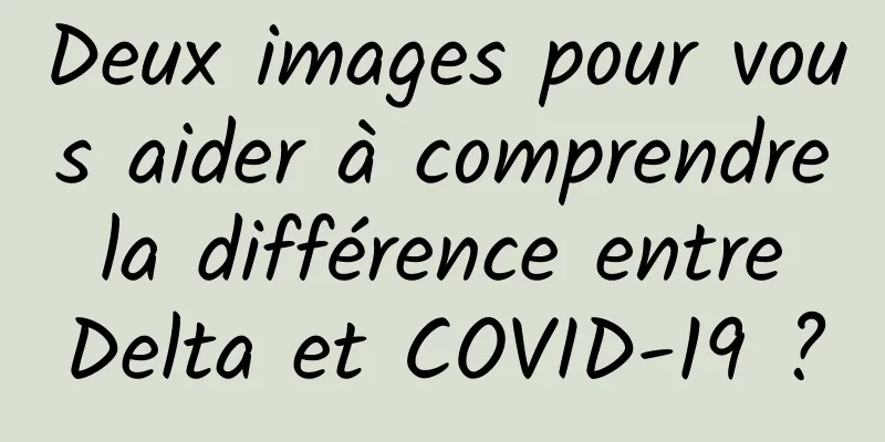 Deux images pour vous aider à comprendre la différence entre Delta et COVID-19 ?