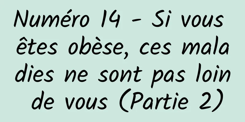 Numéro 14 - Si vous êtes obèse, ces maladies ne sont pas loin de vous (Partie 2)
