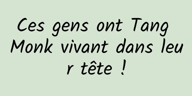 Ces gens ont Tang Monk vivant dans leur tête !