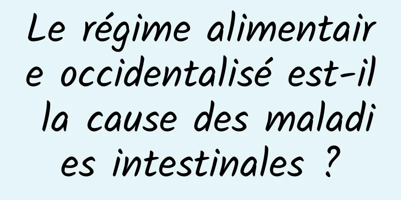 Le régime alimentaire occidentalisé est-il la cause des maladies intestinales ?