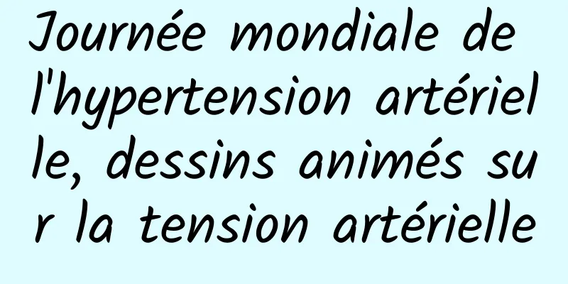 Journée mondiale de l'hypertension artérielle, dessins animés sur la tension artérielle