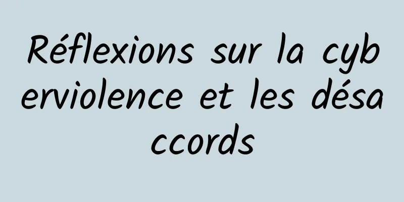 Réflexions sur la cyberviolence et les désaccords
