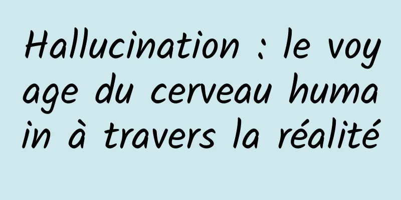 Hallucination : le voyage du cerveau humain à travers la réalité