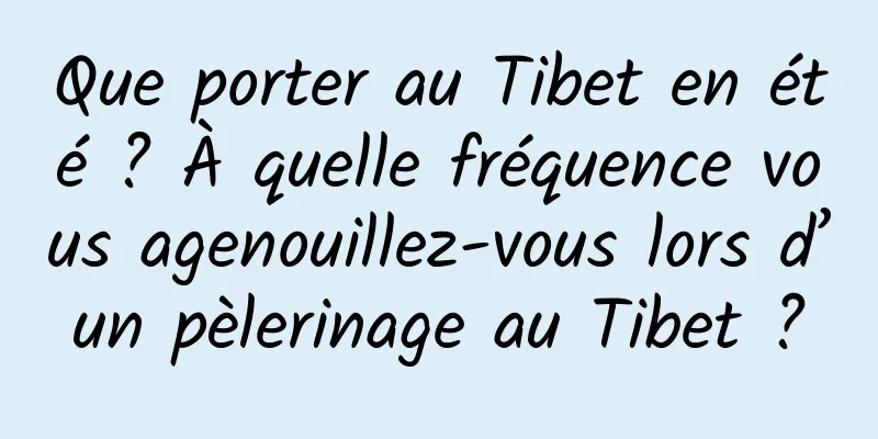 Que porter au Tibet en été ? À quelle fréquence vous agenouillez-vous lors d’un pèlerinage au Tibet ?