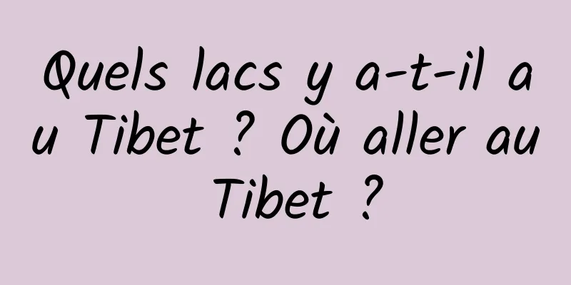 Quels lacs y a-t-il au Tibet ? Où aller au Tibet ?