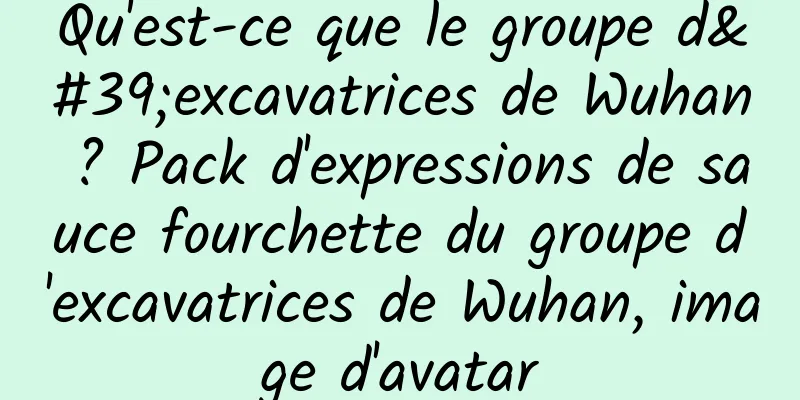 Qu'est-ce que le groupe d'excavatrices de Wuhan ? Pack d'expressions de sauce fourchette du groupe d'excavatrices de Wuhan, image d'avatar