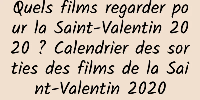 Quels films regarder pour la Saint-Valentin 2020 ? Calendrier des sorties des films de la Saint-Valentin 2020