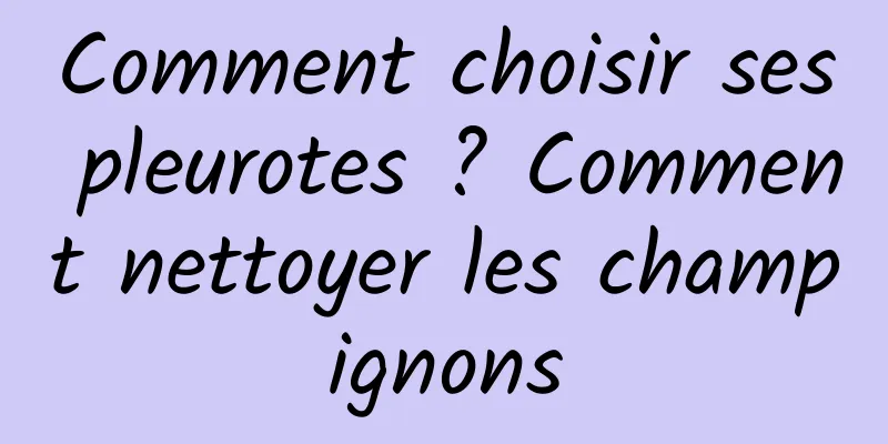 Comment choisir ses pleurotes ? Comment nettoyer les champignons