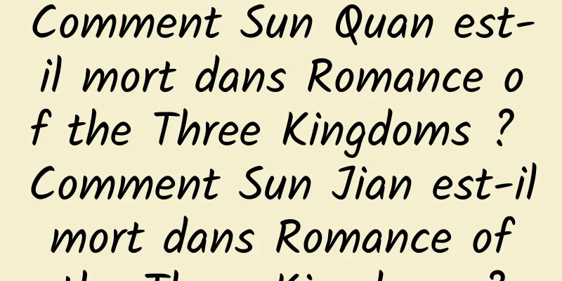 Comment Sun Quan est-il mort dans Romance of the Three Kingdoms ? Comment Sun Jian est-il mort dans Romance of the Three Kingdoms ?